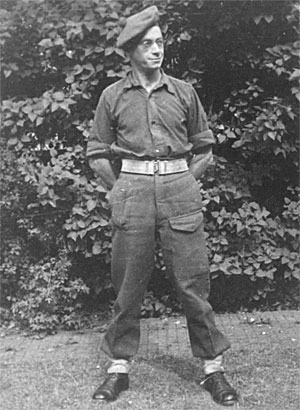 Ernst Fettner bei der Britischen Armee.