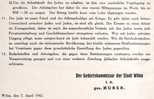 Franz Murer: Merkblatt